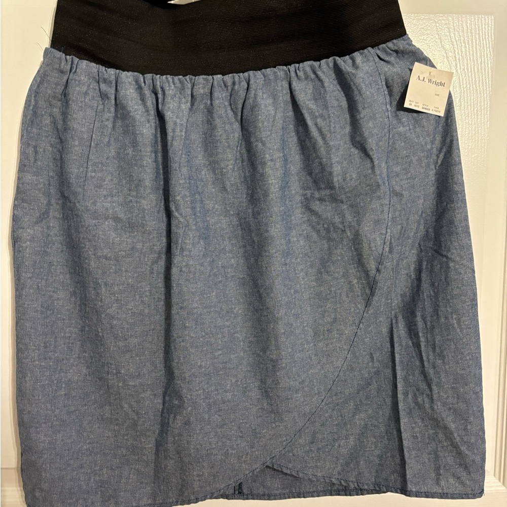 Women's Asymmetrical Blue Skirt